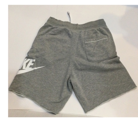 Nike Women's Gray Logo Sweat Shorts - Picture 2 of 4
